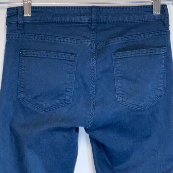Fat Face Navy Cotton Stretch Jeggings Mid Rise Skinny Womens Sz 4 - Picture 6 of 8